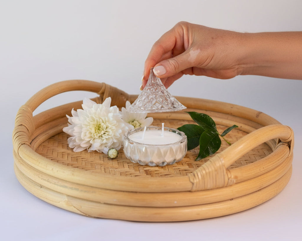 Vela de soja aromática- Línea Diosas- Modelo Athenea