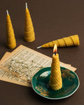 Vela de Miel ·  (Pack de 10 unidades) Cónica 10 cm