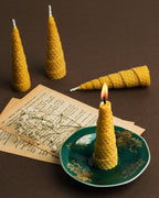 Vela de Miel ·  (Pack de 10 unidades) Cónica 10 cm
