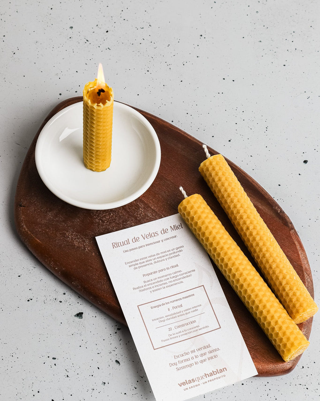 Vela de miel- (Pack de 12 unidades)15m x 1.5 de diámetro.