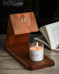 Reposador de Madera Maciza + Vela Aromática Gardenias