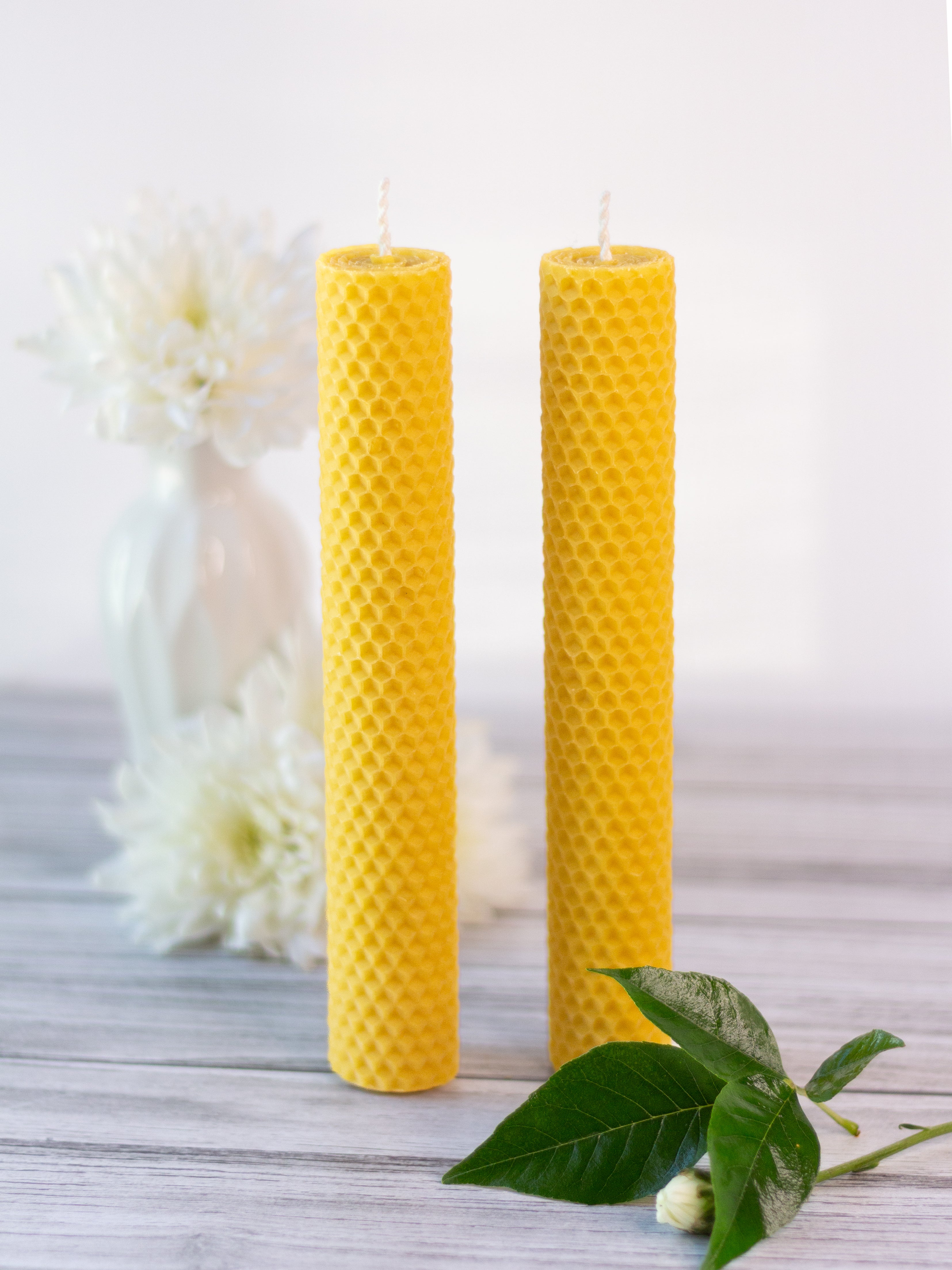 Vela de Miel · Pack de 3 unidades (20 cm x 2 cm diámetro)